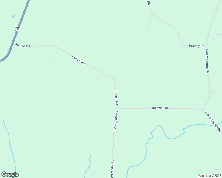 map of restaurants, bars, coffee shops, grocery stores, and more near 5970 French Road in Adamsville