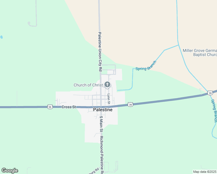 map of restaurants, bars, coffee shops, grocery stores, and more near 203 Lynn St in Palestine