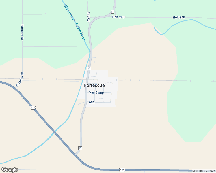 map of restaurants, bars, coffee shops, grocery stores, and more near 301-321 Van Camp in Fortescue