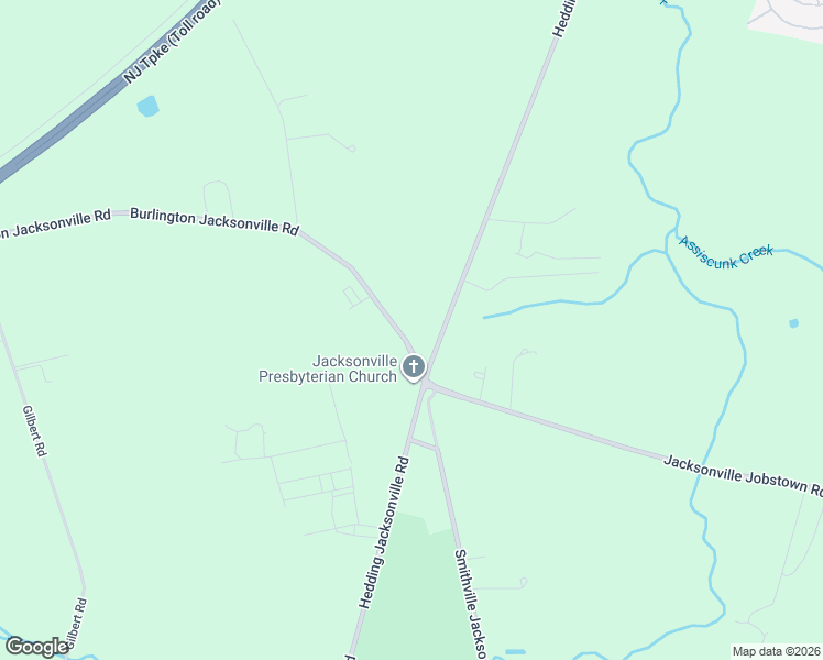 map of restaurants, bars, coffee shops, grocery stores, and more near 1776 Burlington Jacksonville Road in Bordentown
