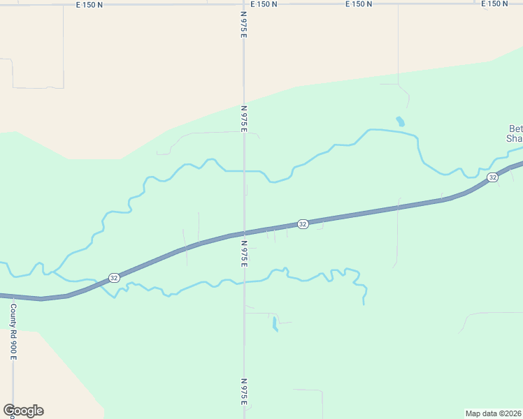 map of restaurants, bars, coffee shops, grocery stores, and more near 912 North 975 East in Crawfordsville