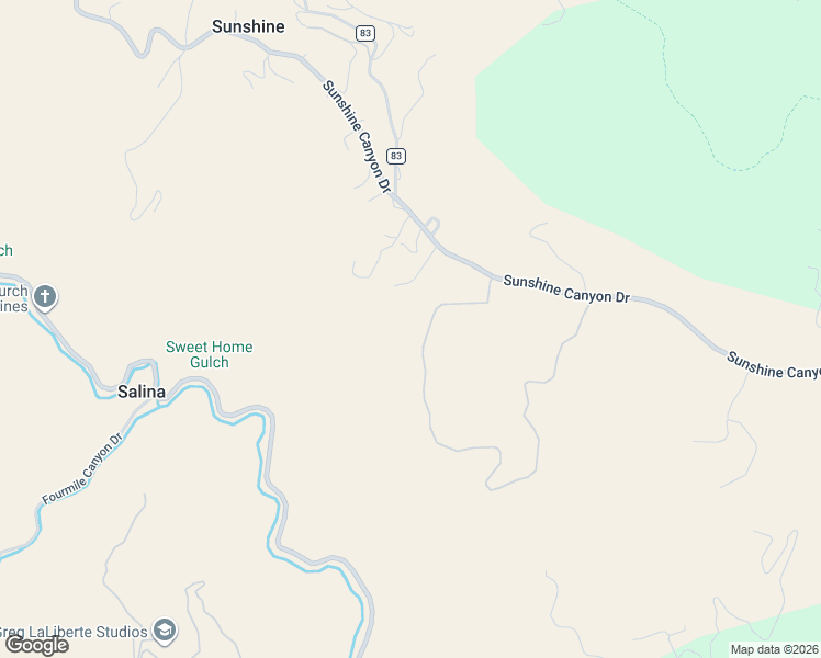 map of restaurants, bars, coffee shops, grocery stores, and more near 5546 Sunshine Canyon Drive in Boulder