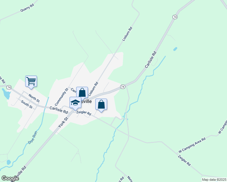 map of restaurants, bars, coffee shops, grocery stores, and more near 0 Carlisle Road in Wellsville