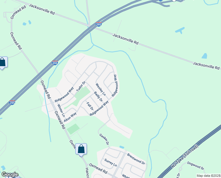 map of restaurants, bars, coffee shops, grocery stores, and more near 96 Ridgewood Way in Burlington