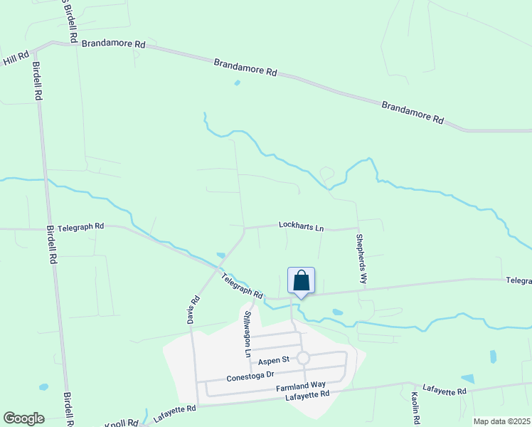 map of restaurants, bars, coffee shops, grocery stores, and more near 103 Lockharts Lane in Coatesville