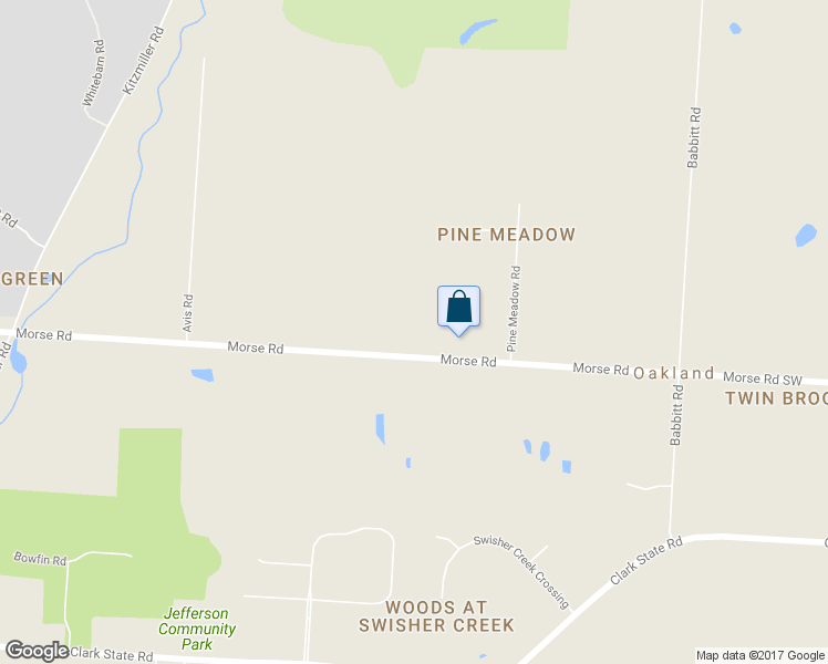 map of restaurants, bars, coffee shops, grocery stores, and more near 7680 Morse Road in New Albany