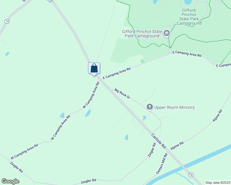 map of restaurants, bars, coffee shops, grocery stores, and more near 290 Big Rock Drive in Dover