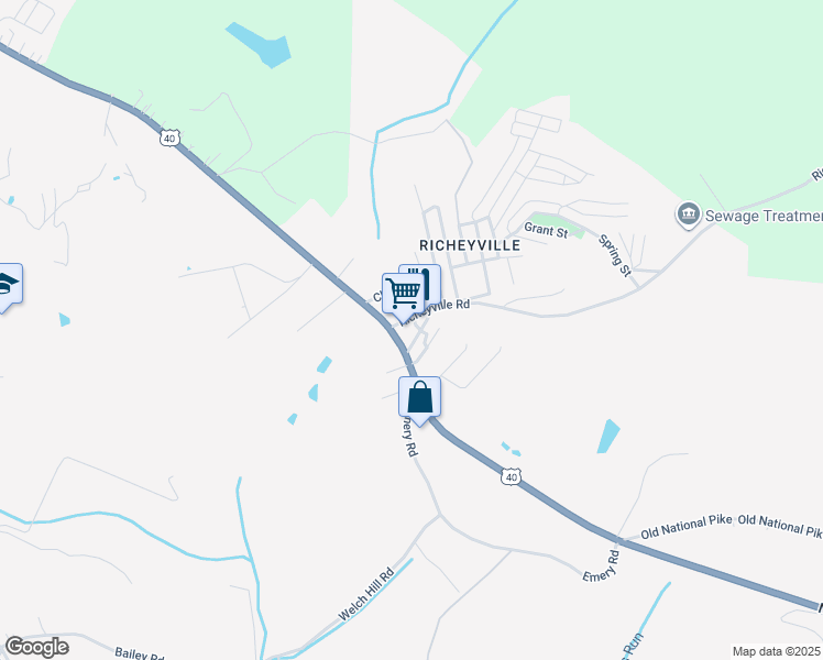 map of restaurants, bars, coffee shops, grocery stores, and more near in Centerville