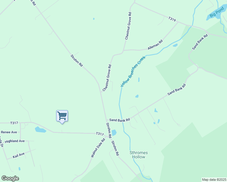 map of restaurants, bars, coffee shops, grocery stores, and more near 9 Chestnut Grove Rd in Shippensburg