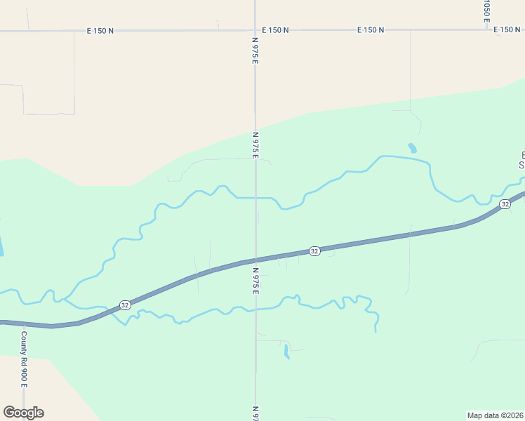 map of restaurants, bars, coffee shops, grocery stores, and more near 912 North 975 East in Crawfordsville