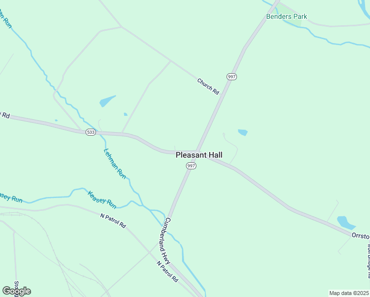 map of restaurants, bars, coffee shops, grocery stores, and more near 6583 Upper Strasburg Road in Pleasant Hall