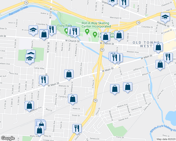 map of restaurants, bars, coffee shops, grocery stores, and more near 10 Bowers Avenue in Newark