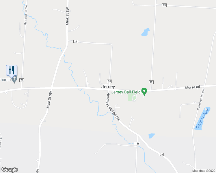 map of restaurants, bars, coffee shops, grocery stores, and more near in Jersey