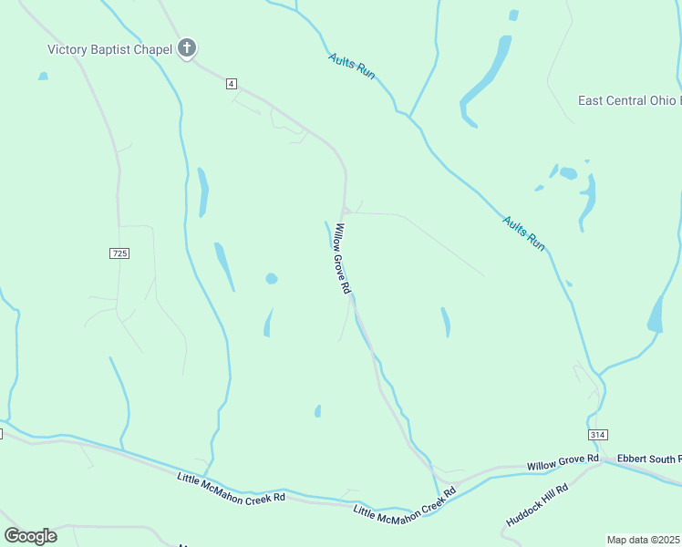 map of restaurants, bars, coffee shops, grocery stores, and more near 66860 Willow Grove Road in Saint Clairsville