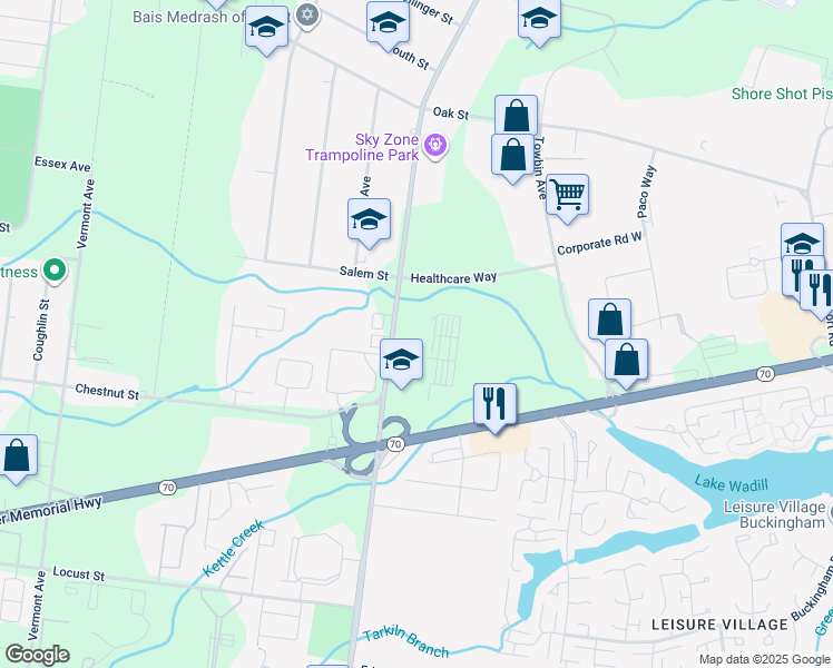 map of restaurants, bars, coffee shops, grocery stores, and more near 925 New Hampshire Avenue in Lakewood