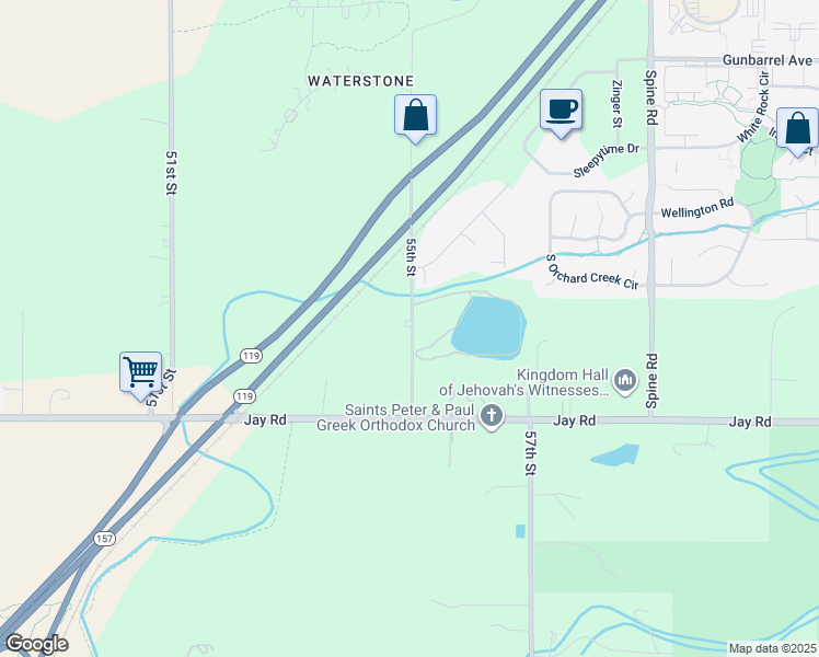 map of restaurants, bars, coffee shops, grocery stores, and more near in Boulder