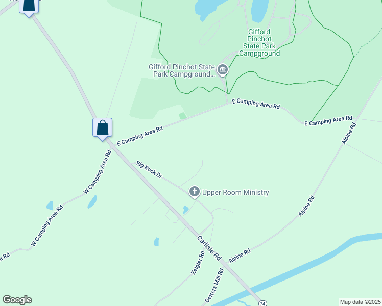map of restaurants, bars, coffee shops, grocery stores, and more near 185 Big Rock Drive in Dover