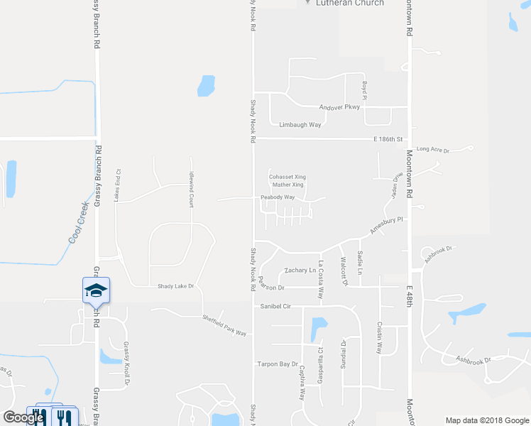 map of restaurants, bars, coffee shops, grocery stores, and more near Myra Way in Westfield