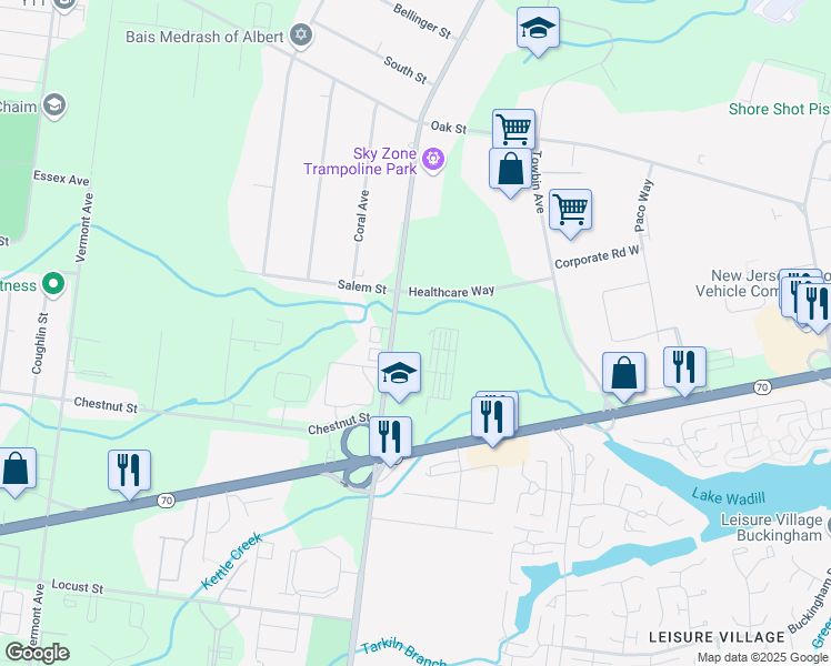 map of restaurants, bars, coffee shops, grocery stores, and more near 925 New Hampshire Avenue in Lakewood