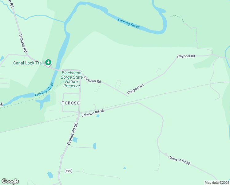 map of restaurants, bars, coffee shops, grocery stores, and more near 18132 Claypool Road in Newark