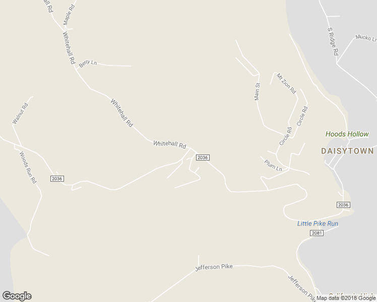 map of restaurants, bars, coffee shops, grocery stores, and more near 318 Pike Run Drive in Washington County