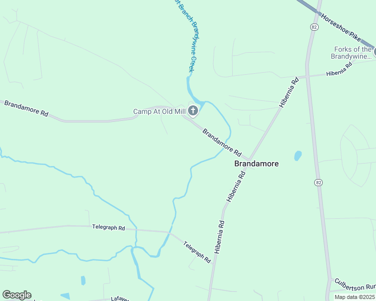 map of restaurants, bars, coffee shops, grocery stores, and more near 136 North Brandywine Avenue in Coatesville