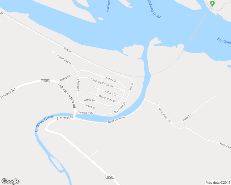 map of restaurants, bars, coffee shops, grocery stores, and more near 160 Asbury Court in Mount Wolf