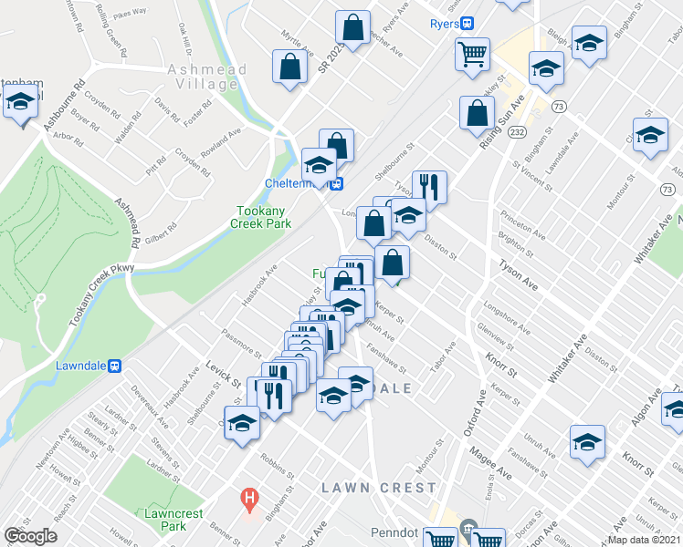 map of restaurants, bars, coffee shops, grocery stores, and more near 406 Kerper Street in Philadelphia