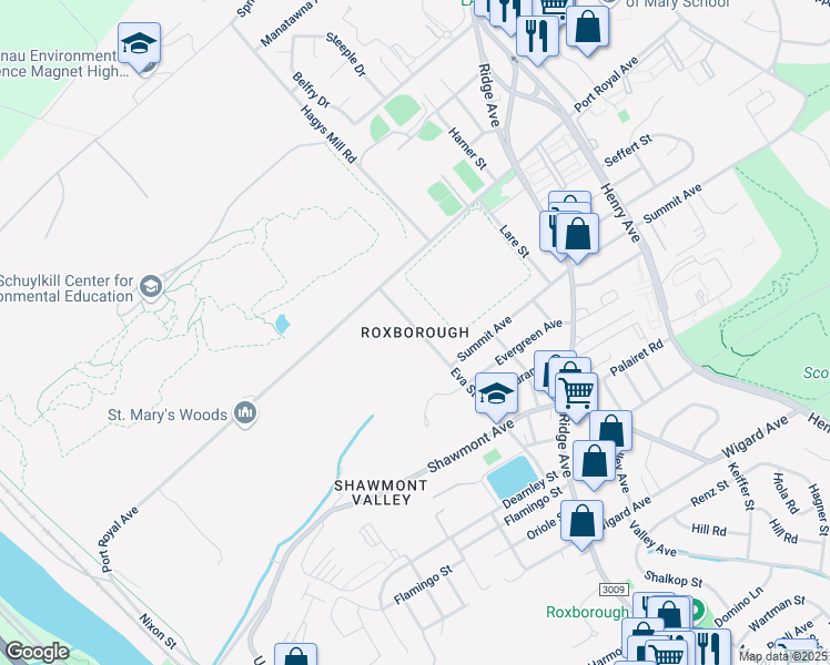 map of restaurants, bars, coffee shops, grocery stores, and more near in Philadelphia