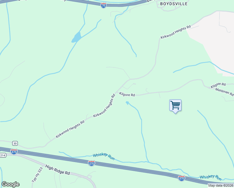 map of restaurants, bars, coffee shops, grocery stores, and more near 56160 Kilgore Rd in Bellaire