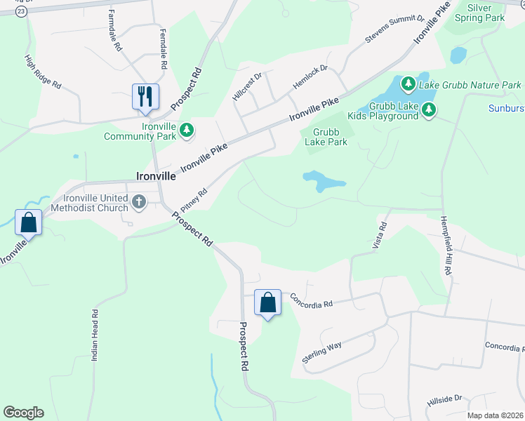map of restaurants, bars, coffee shops, grocery stores, and more near 620 Sycamore Drive in Columbia