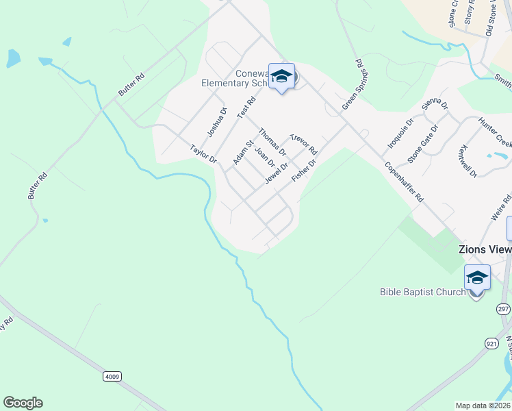 map of restaurants, bars, coffee shops, grocery stores, and more near 655 Fisher Drive in York