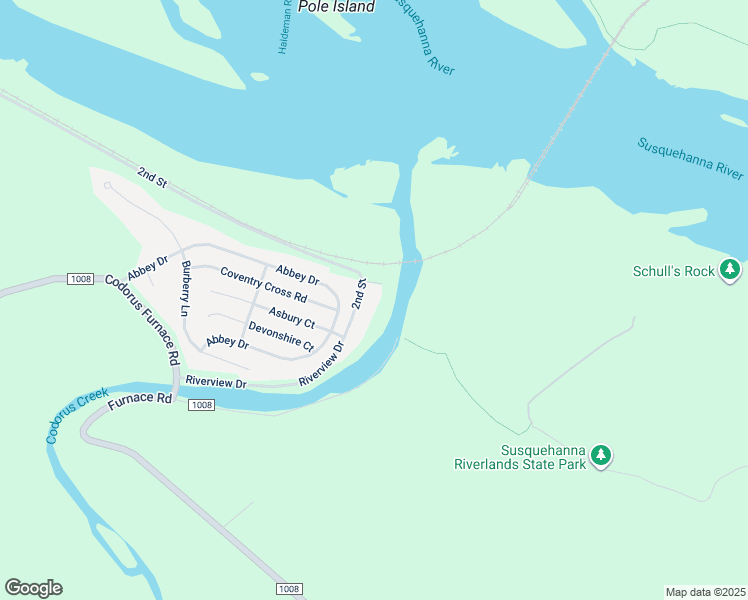 map of restaurants, bars, coffee shops, grocery stores, and more near 285 Riverview Drive in Mount Wolf