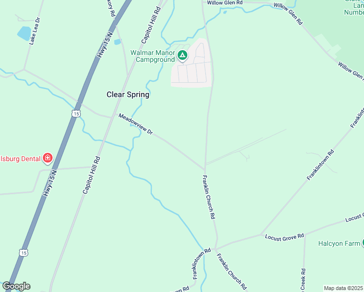 map of restaurants, bars, coffee shops, grocery stores, and more near 35 Meadowview Drive in Dillsburg