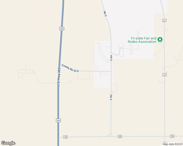 map of restaurants, bars, coffee shops, grocery stores, and more near County Road 33.6 in Wray