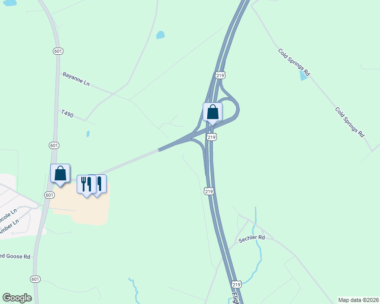 map of restaurants, bars, coffee shops, grocery stores, and more near Flight 93 Memorial Highway in Somerset