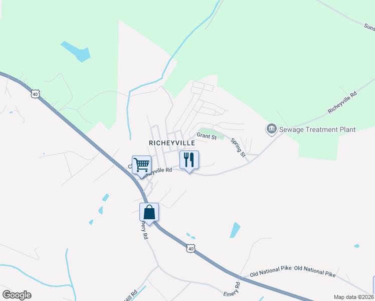 map of restaurants, bars, coffee shops, grocery stores, and more near 24 Vesta Avenue in Centerville
