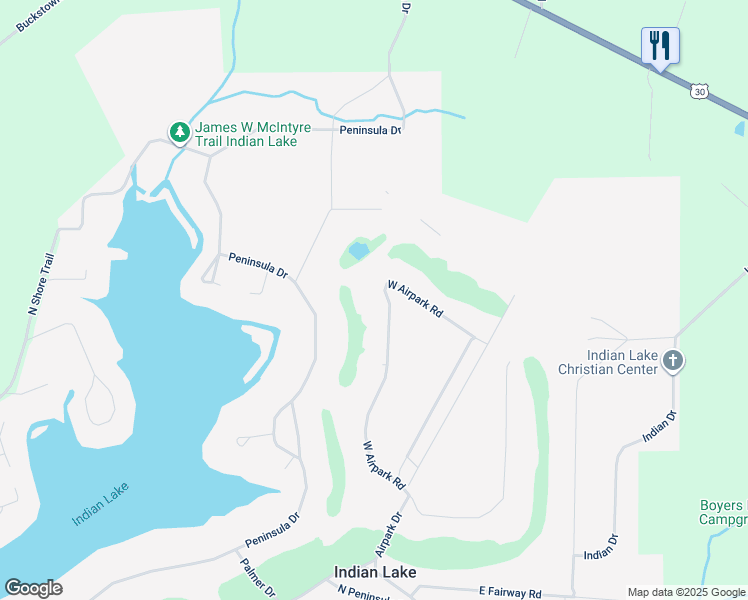 map of restaurants, bars, coffee shops, grocery stores, and more near 305 West Airpark Road in Central City