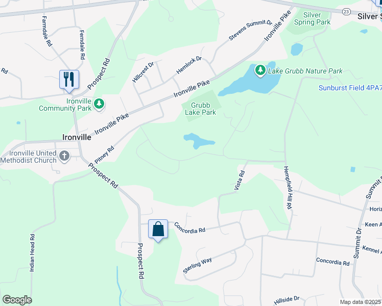map of restaurants, bars, coffee shops, grocery stores, and more near 110 Erica Lane in Columbia