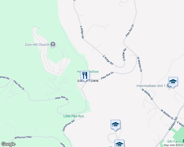 map of restaurants, bars, coffee shops, grocery stores, and more near 485 Sustrick Road in California