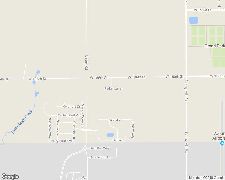 map of restaurants, bars, coffee shops, grocery stores, and more near 1012 Parker Lane in Westfield