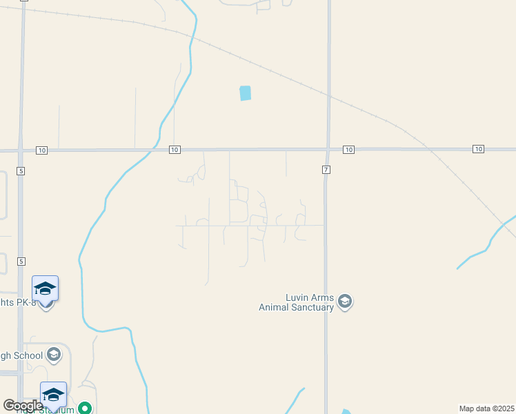 map of restaurants, bars, coffee shops, grocery stores, and more near 3751 County Road 7 in Erie