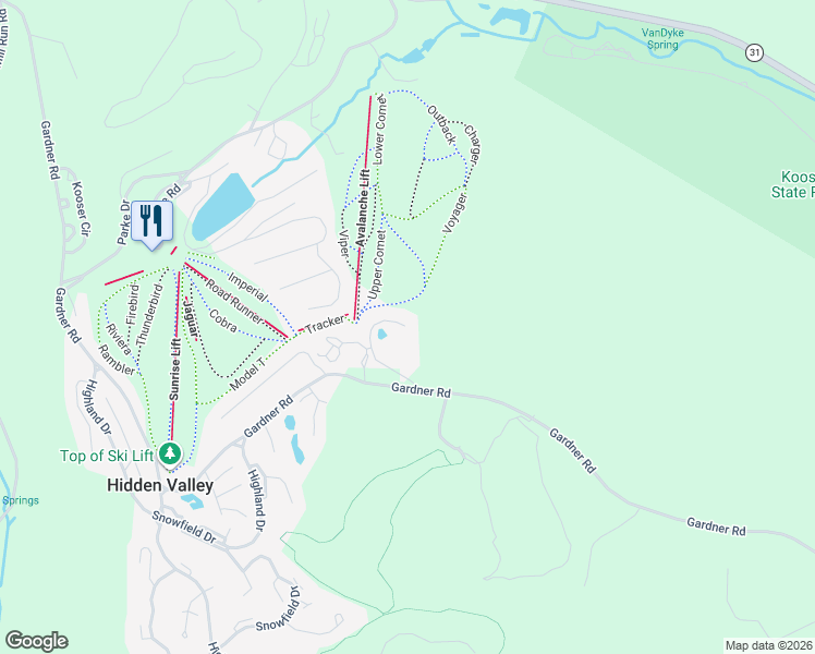 map of restaurants, bars, coffee shops, grocery stores, and more near 5231 Summit View Court in Somerset