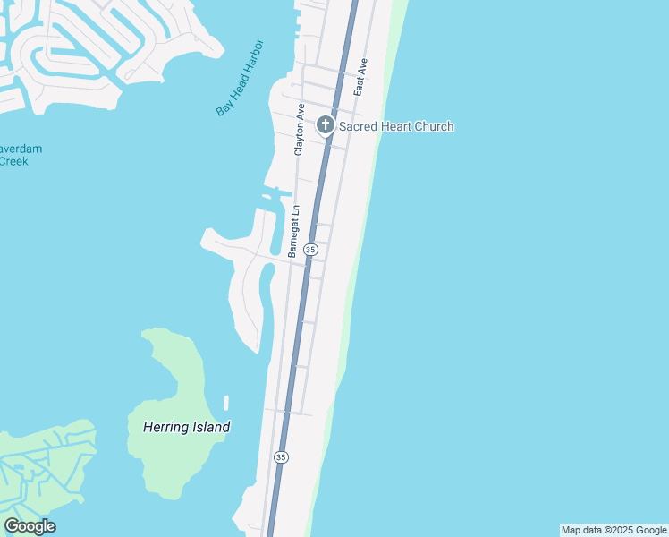 map of restaurants, bars, coffee shops, grocery stores, and more near 927 East Avenue in Mantoloking