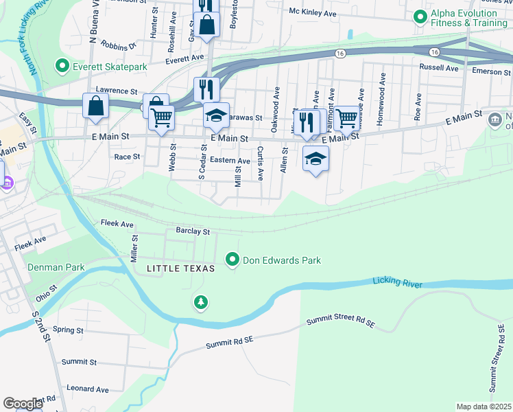 map of restaurants, bars, coffee shops, grocery stores, and more near 473 Henderson Avenue in Newark