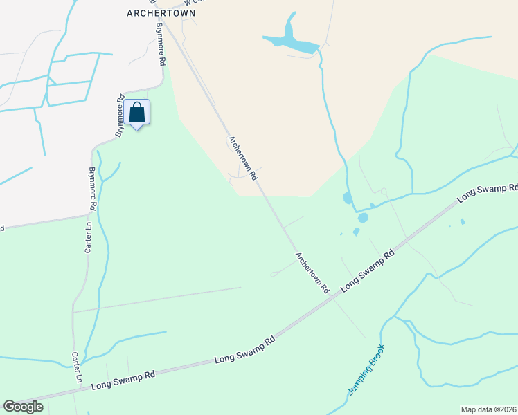 map of restaurants, bars, coffee shops, grocery stores, and more near 104 Archertown Road in Plumsted Township