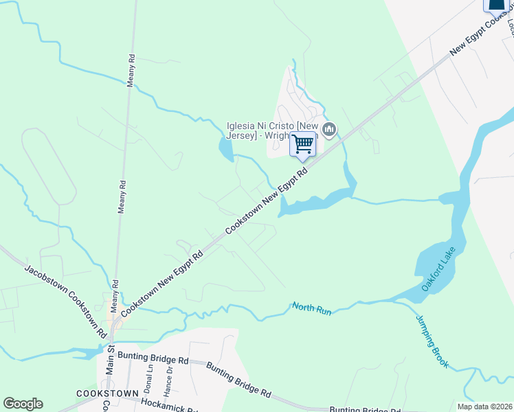 map of restaurants, bars, coffee shops, grocery stores, and more near 141 Cookstown New Egypt Road in Wrightstown
