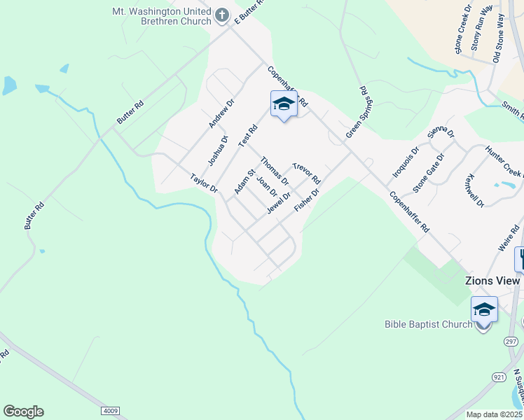 map of restaurants, bars, coffee shops, grocery stores, and more near 10 Clary Way in York