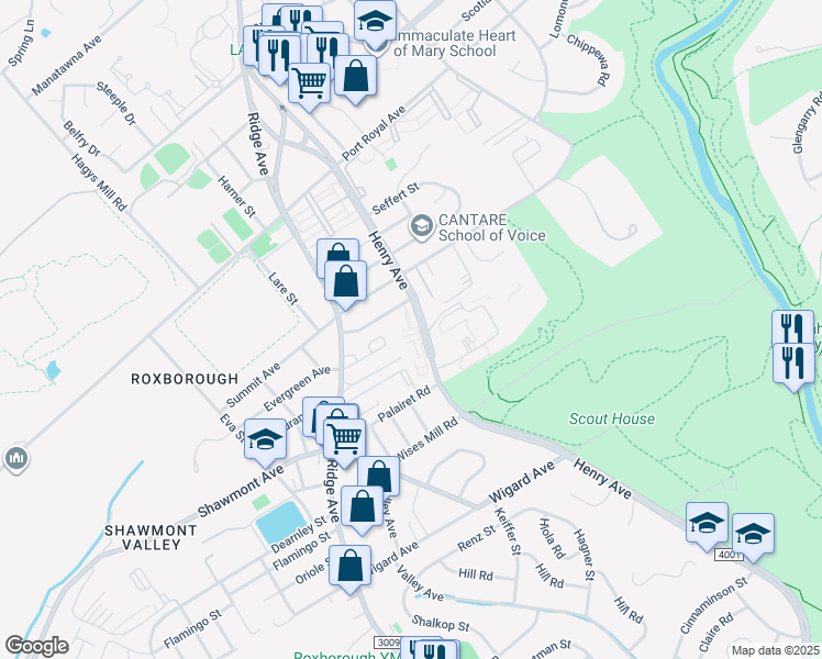 map of restaurants, bars, coffee shops, grocery stores, and more near None in Philadelphia