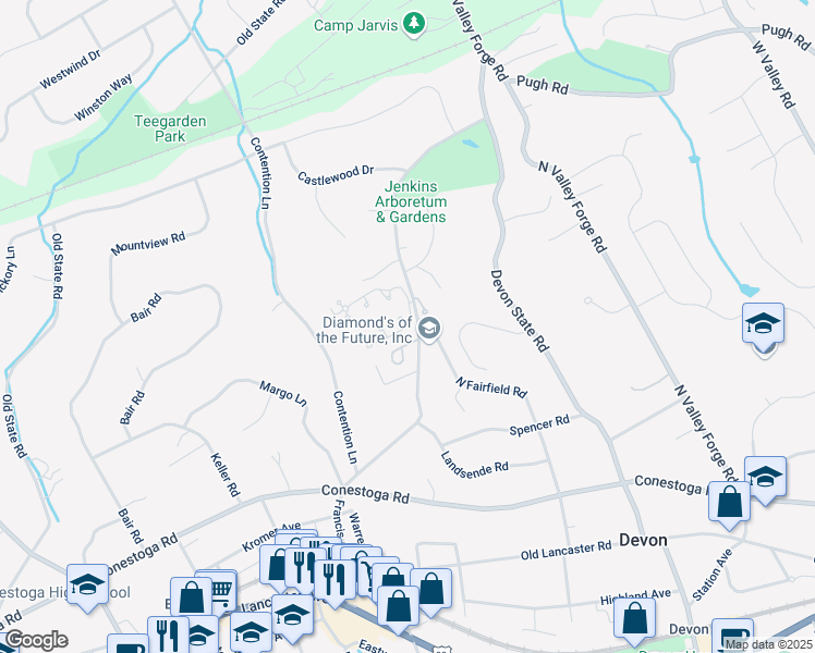 map of restaurants, bars, coffee shops, grocery stores, and more near 2 Brettagne in Devon